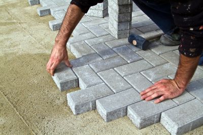 Patio Brick Installation detail